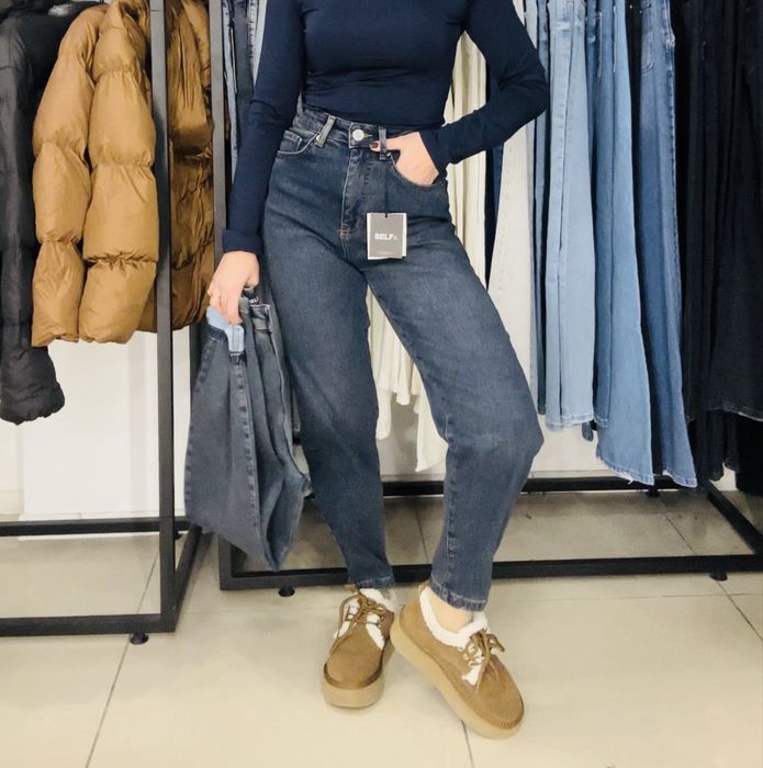 Теплі джинси мом