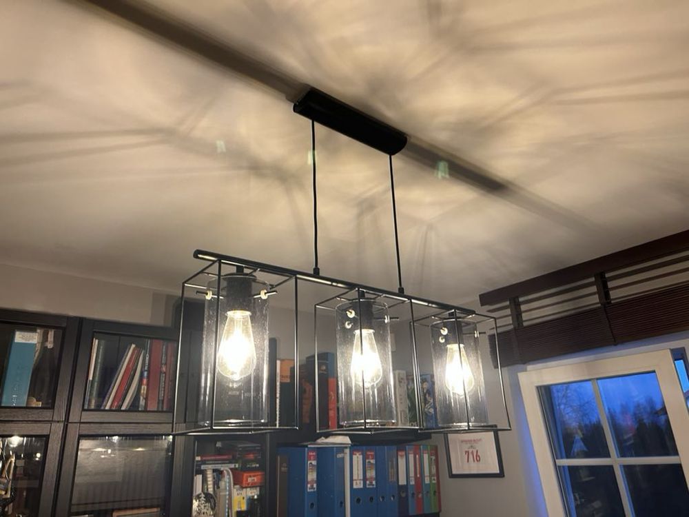 Żyrandol/ lampa trzypunktowa styl loftowy