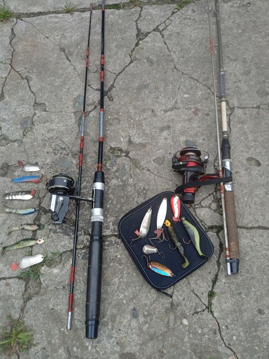 Wędka spining z kołowrotkiem