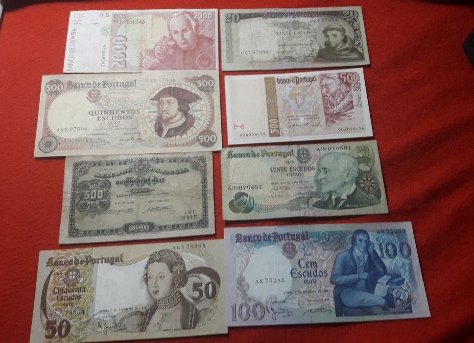 Notas antigas portugueses de coleção, oportunidade
