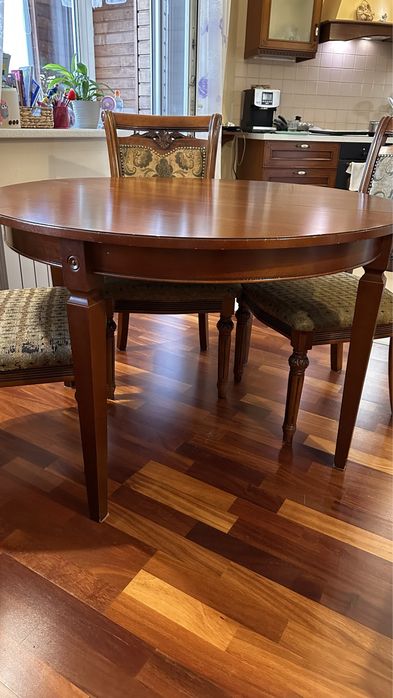 Великий розкладний обідній стіл, дуб