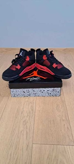 Buty meskie Mokasyny  Jordan_4_Retro_Red_Thunder_R.40