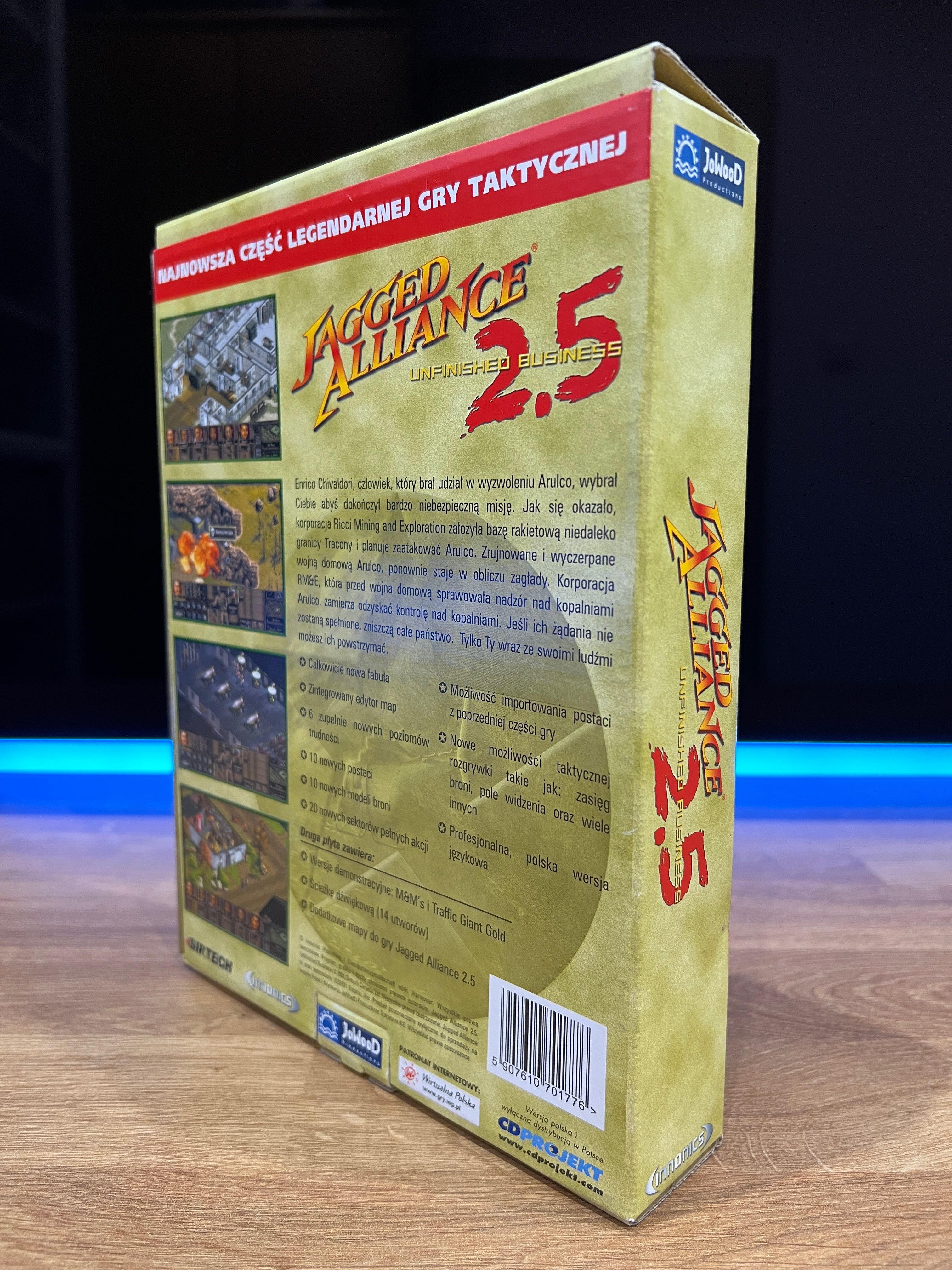 Jagged Alliance 2.5 gra (PC PL 2000) BIG BOX kompletne wydanie