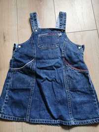 Sukienka jeansowa Tommy Hilfiger dziewczynka 98cm - 3lata