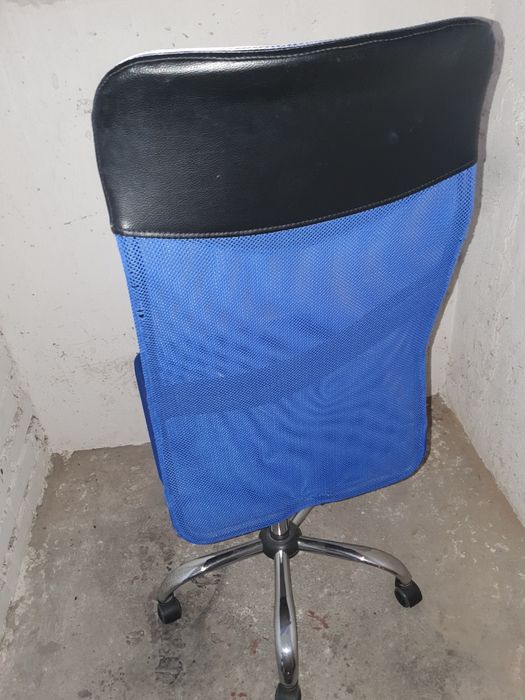 Krzesło ergonomiczne wysokie niebieskie Żagań