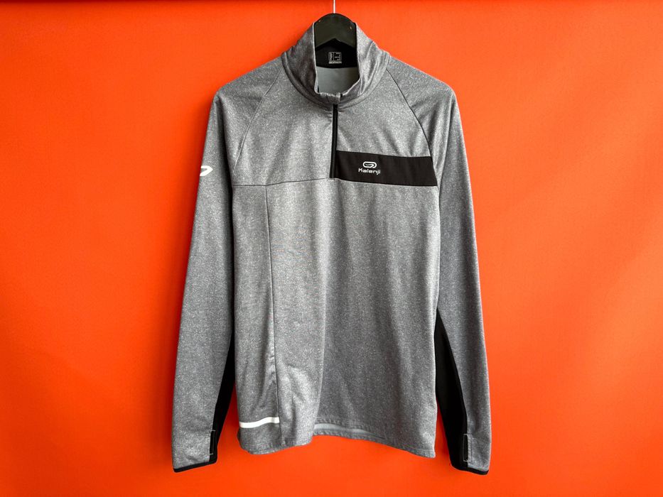 Kalenji чоловіча спортивна кофта лонгслів реглан гольф розмір M L