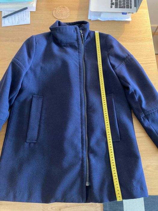 Casaco azul marinho MANGO com bolsos laterais