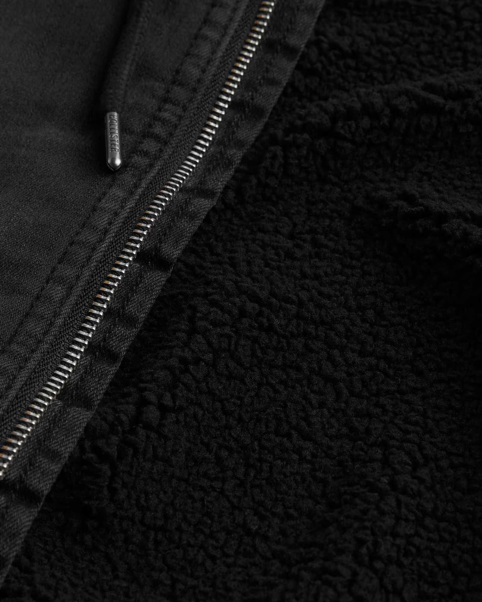 Джинсовая рабочая куртка Hollister  на подкладке из шерпы (L, XL, XXL)