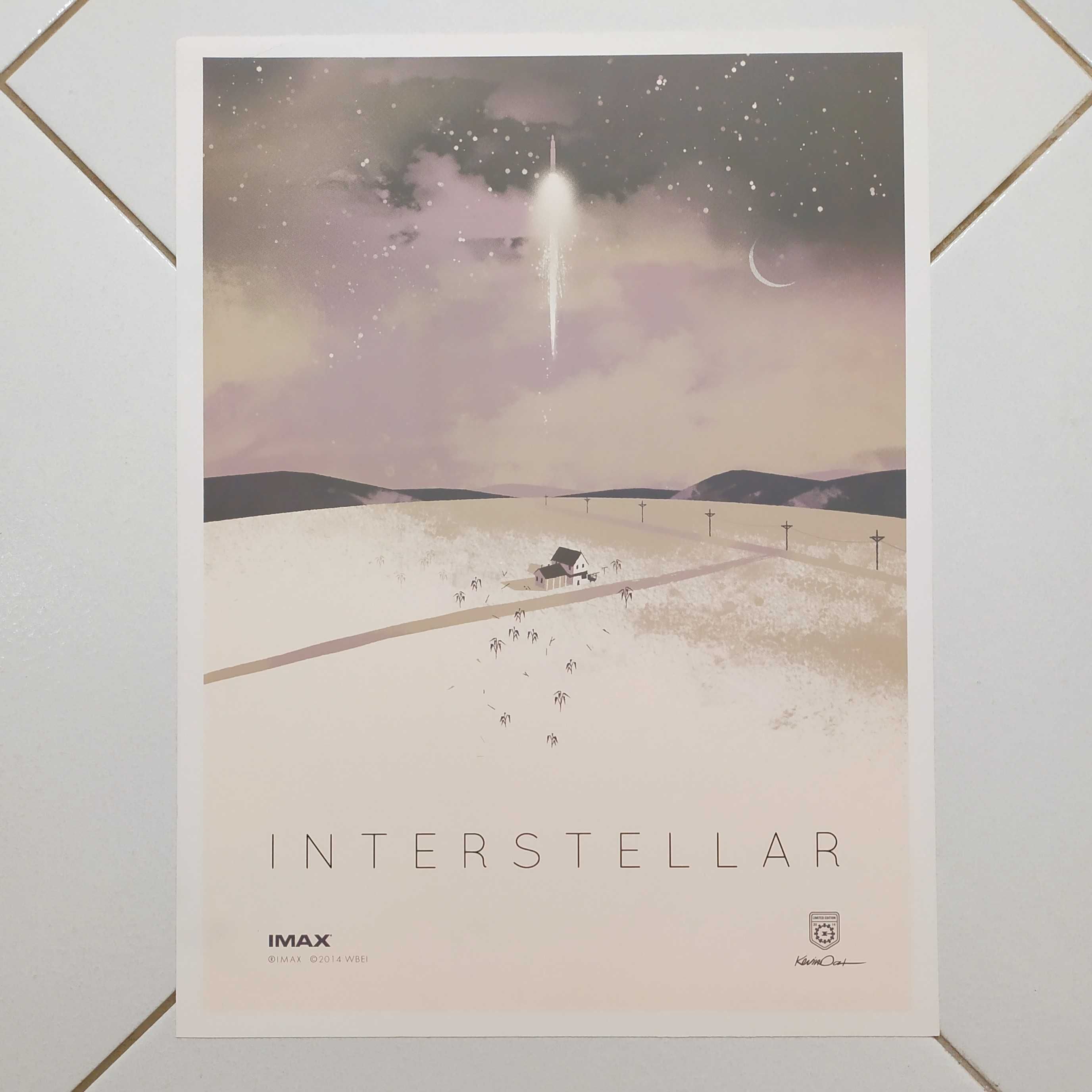 Kolekcjonerski Plakat Imax INTERSTELLAR LimitedEdition2014 +GRATIS