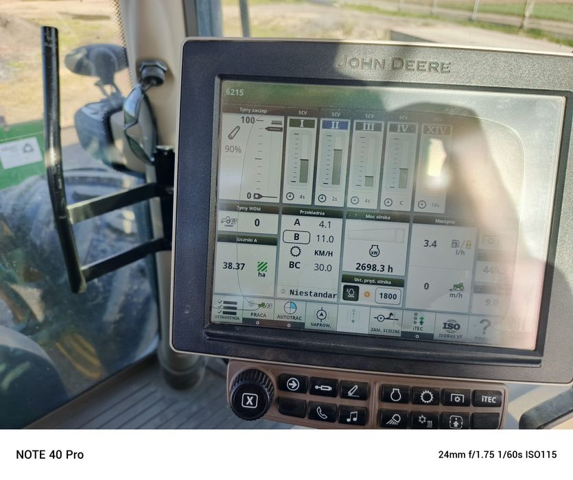 John Deere 6155r   Krajowy Pierwszy właściciel Ciągnik 6215R