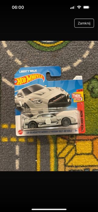 Hot wheels zestaw 6 autek ze zdjecia