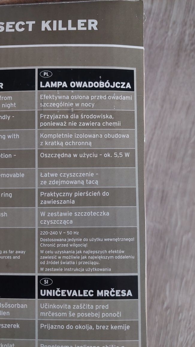 Lampa owadobójcza