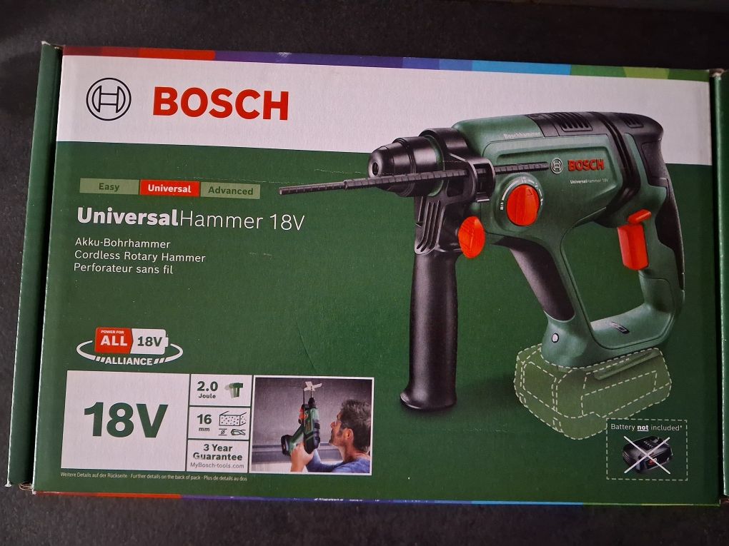 Młotowiertarka  Bosch Universal Hammer 18v nowa gwarancja