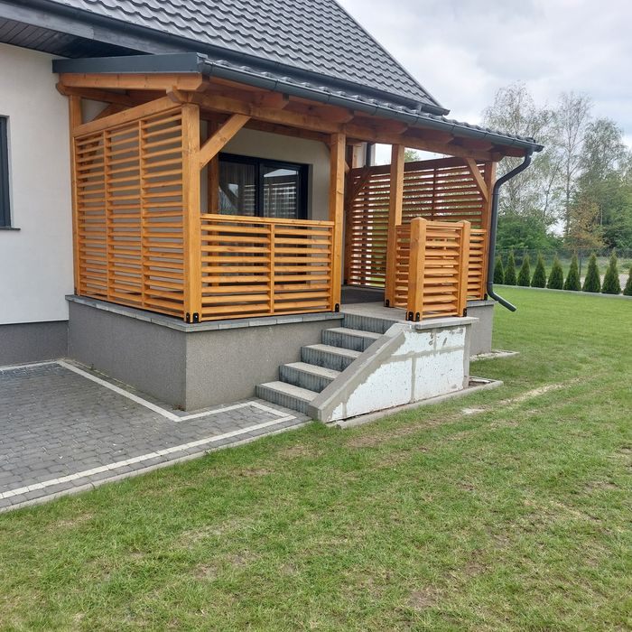 Altana ogrodowa ekskluzywna, góralska, nowoczesna.