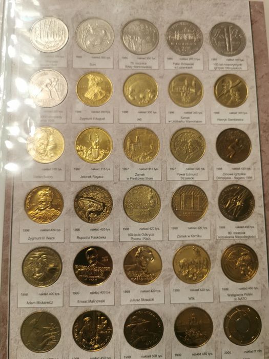 Komplet monet 2 złote Nordic Gold Zygmunt II August