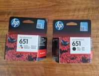 2 szt. ORYGINALNEGO tuszu HP 651 trójkolorowym i czarny