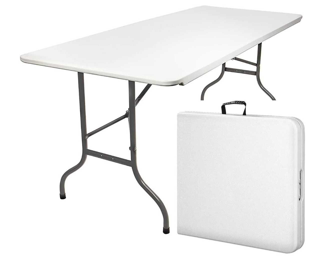 Stół turystyczny MaxxGarden 60 x 120 x 74 cm biały