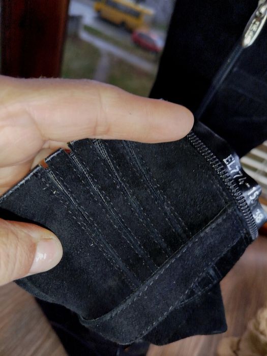 Зимові сапожки, замшові чоботи 39р, 25см