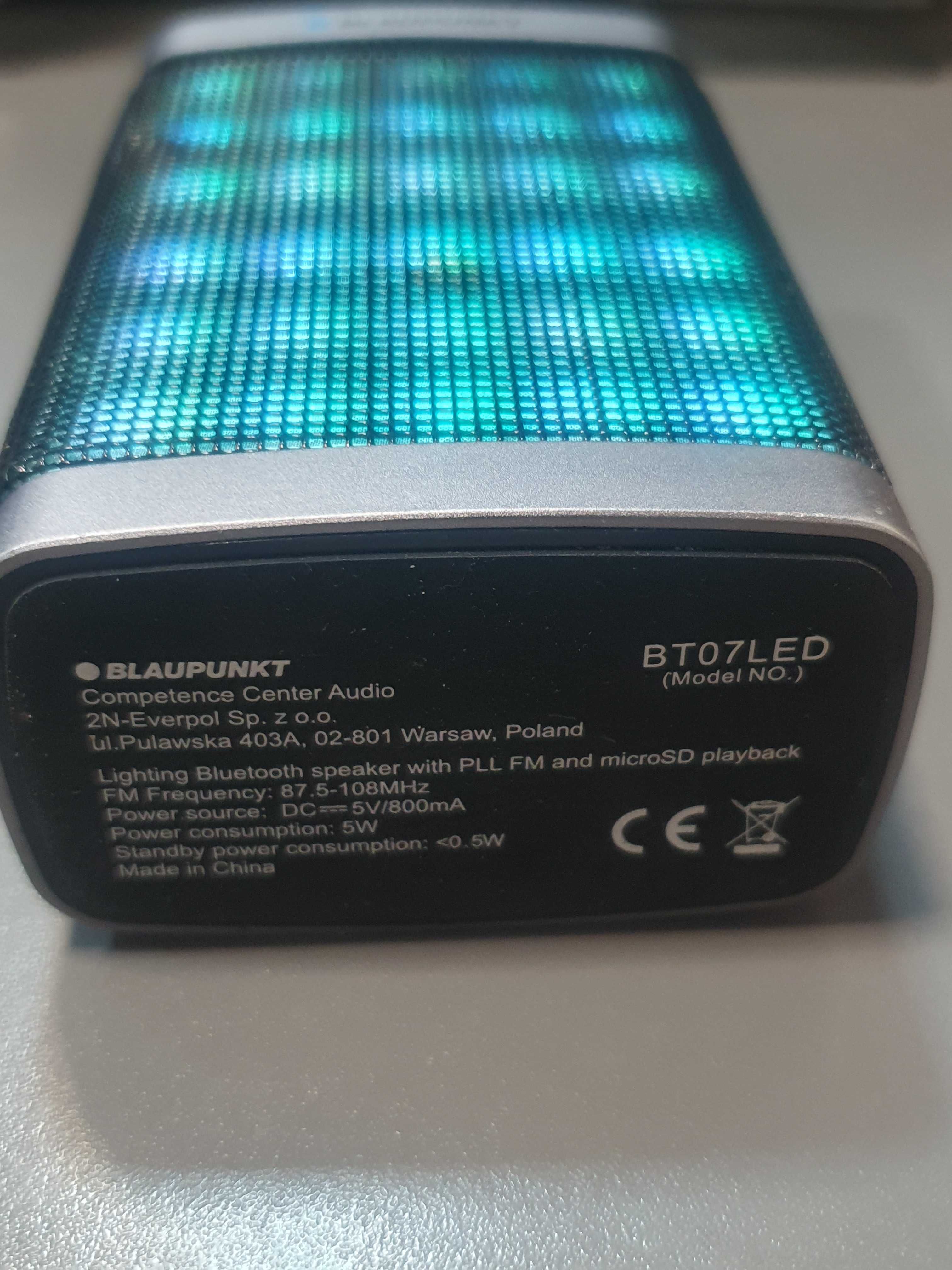 Głośnik bezprzewodowy Blaupunkt  BT07LED