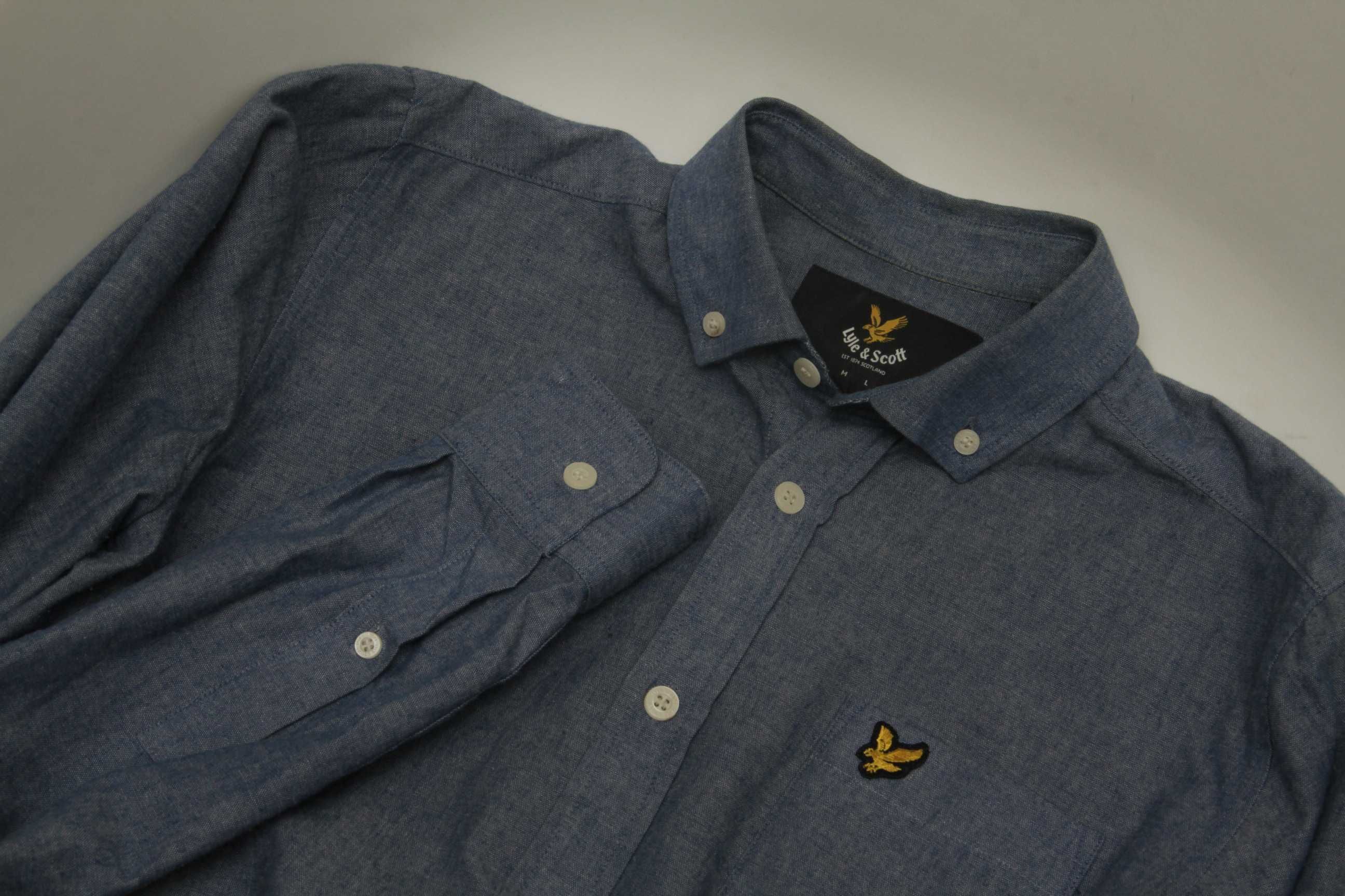 Lyle & Scott рр S (XS бирка) рубашка из хлопка свежие коллекции