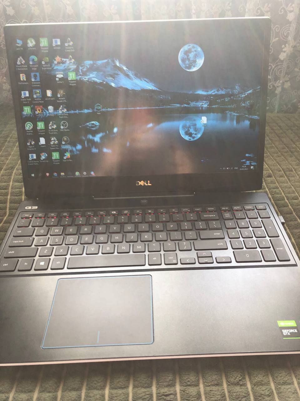 Dell G3. Intel(R) Core(TM) i5-10300H CPU. 2.50Hz x 8. 16 GB NVIDIA