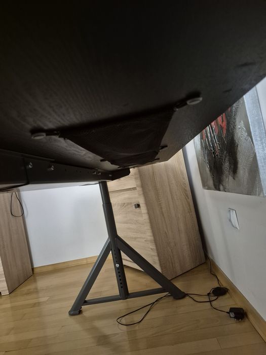 Biurko IDÅSEN od IKEA, czarny/ciemnoszary, 160x80 cm