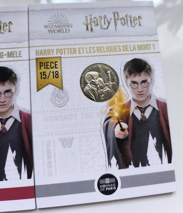 Moedas França prata Harry potter