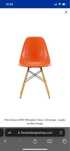 Krzeslo Vitra DSW seria Eames Pomaranczowe