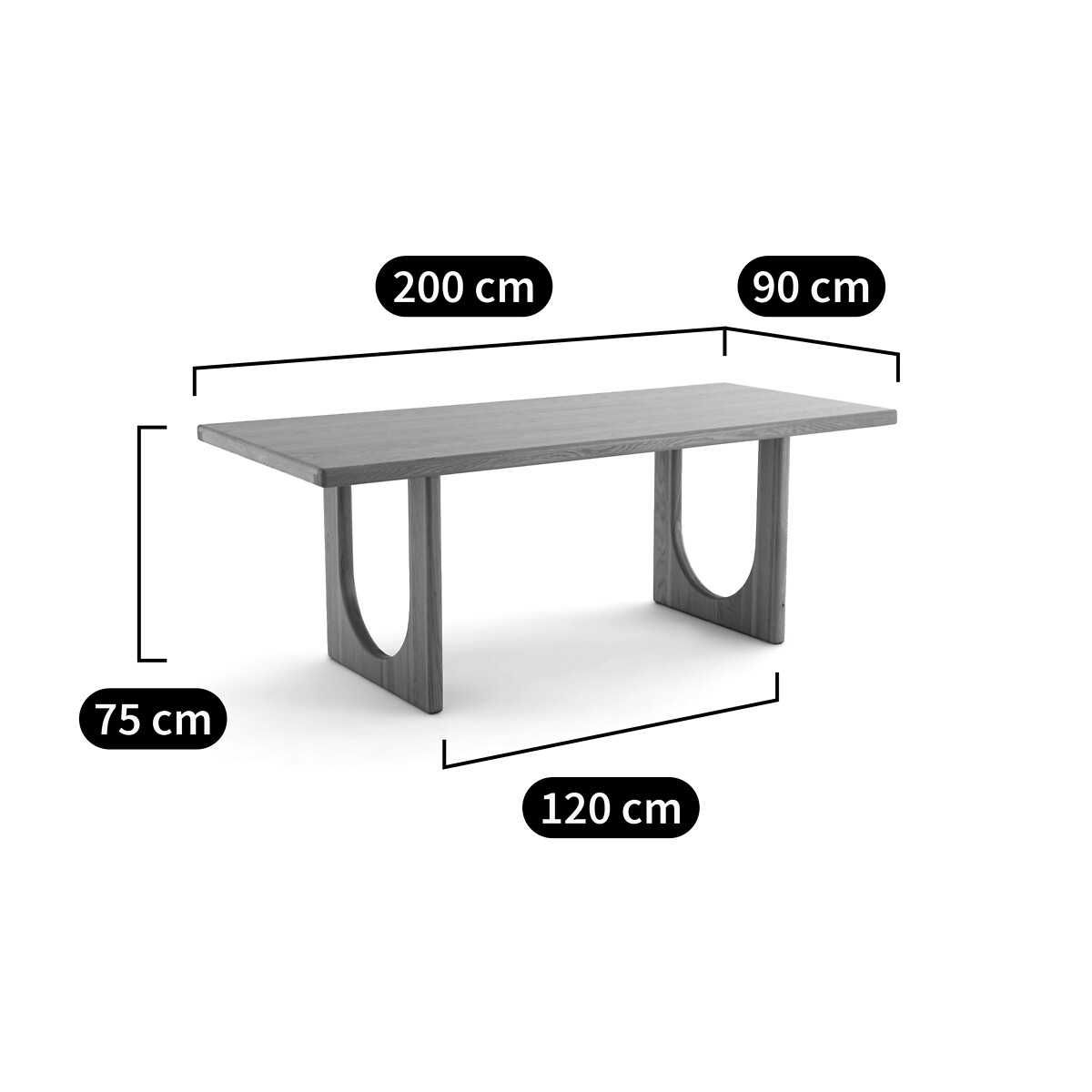 Mesa em carvalho maciço La Redoute, 6/8 pessoas (NOVA, NUNCA USADA)