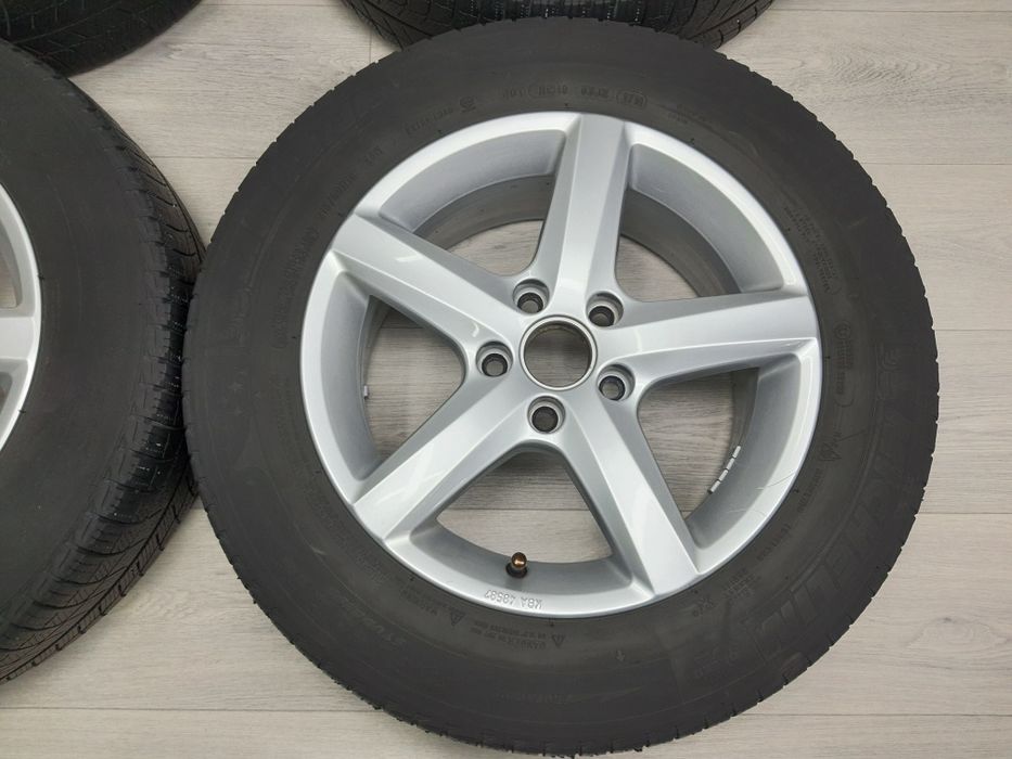Диски р16 5/112 VW,Skoda,Seat,Audi з гумою Michelin 215/60/16