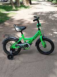 Дитячий велосипед двоколесний 14 дюймів CorsoMAXIS є додаткові колеса
