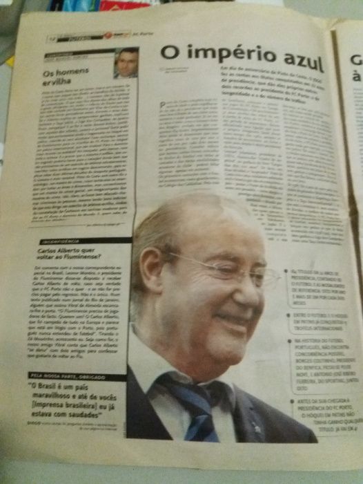 Jornal O Jogo de 28/12/2004-Pinto da Costa