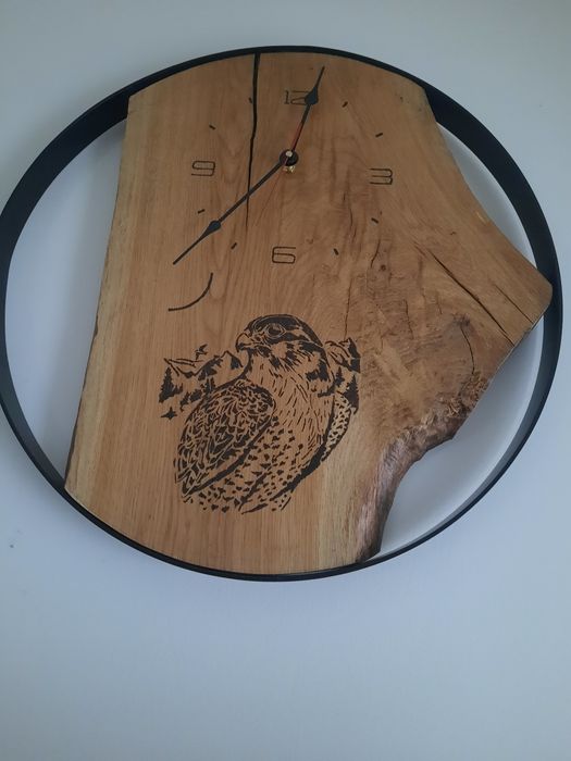 Zegar dębowy  obrecz