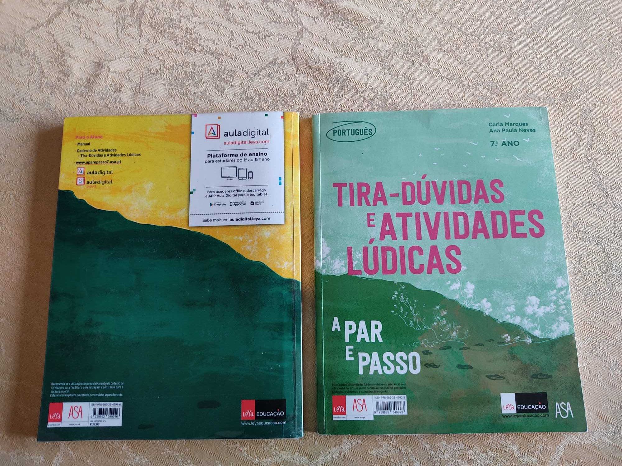 A par e passo 7 - Português - 7º Ano  (COMO NOVO)