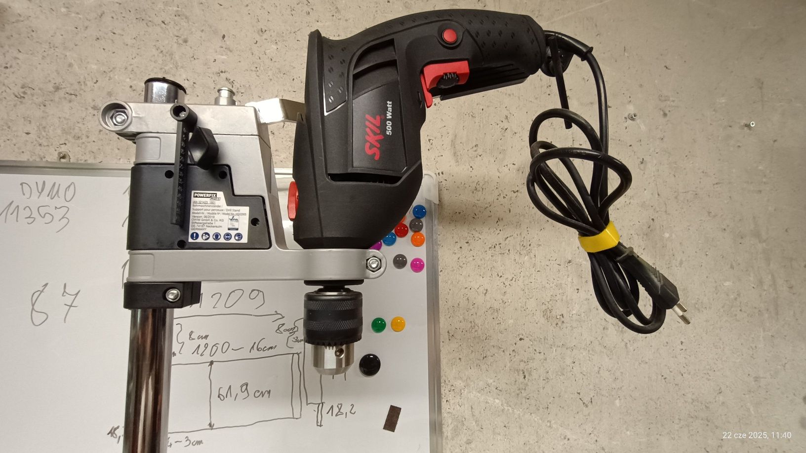 Stojak wiertarski Powerfix wiertarka z udarem Skil 500w z udarem BDB