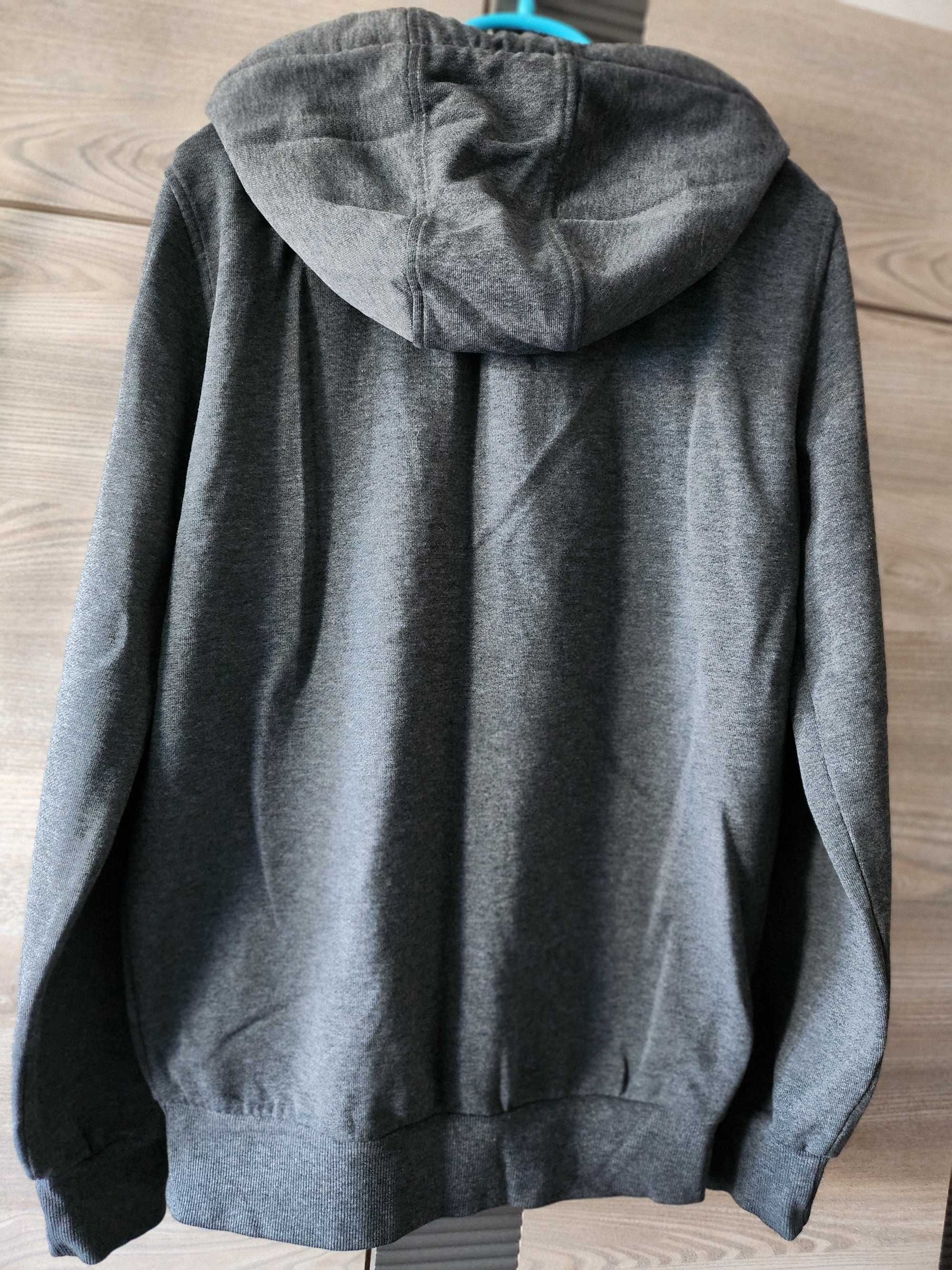 Bluza rozpinana z kapturem CROPP, ciemnoszara, rozm. S
