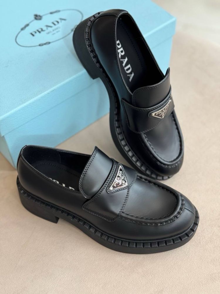 Лофери Prada натуральна шкіра в коробці