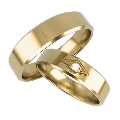 Obrączki złote 585 złoto białe palladowe dwukolorowe