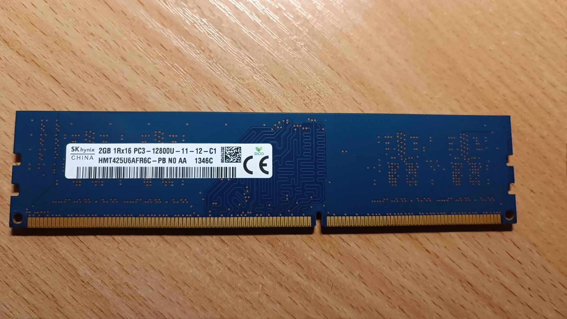Оперативна пам'ять Hynix 2 Gb DDR 3 PC3-12800U  1600 MHz
