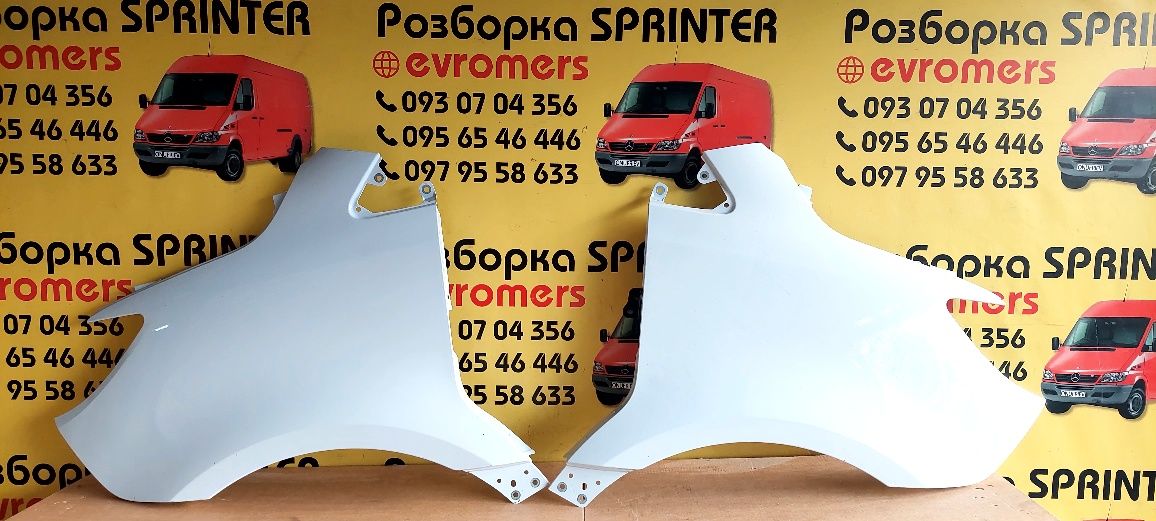 Крило біле ліве праве передне 2018-2024 mercedes Sprinter w907 w910