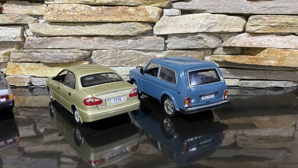 Машинка 21099 lanos 2121 ніва іграшка металева модель автопром 1:24 22