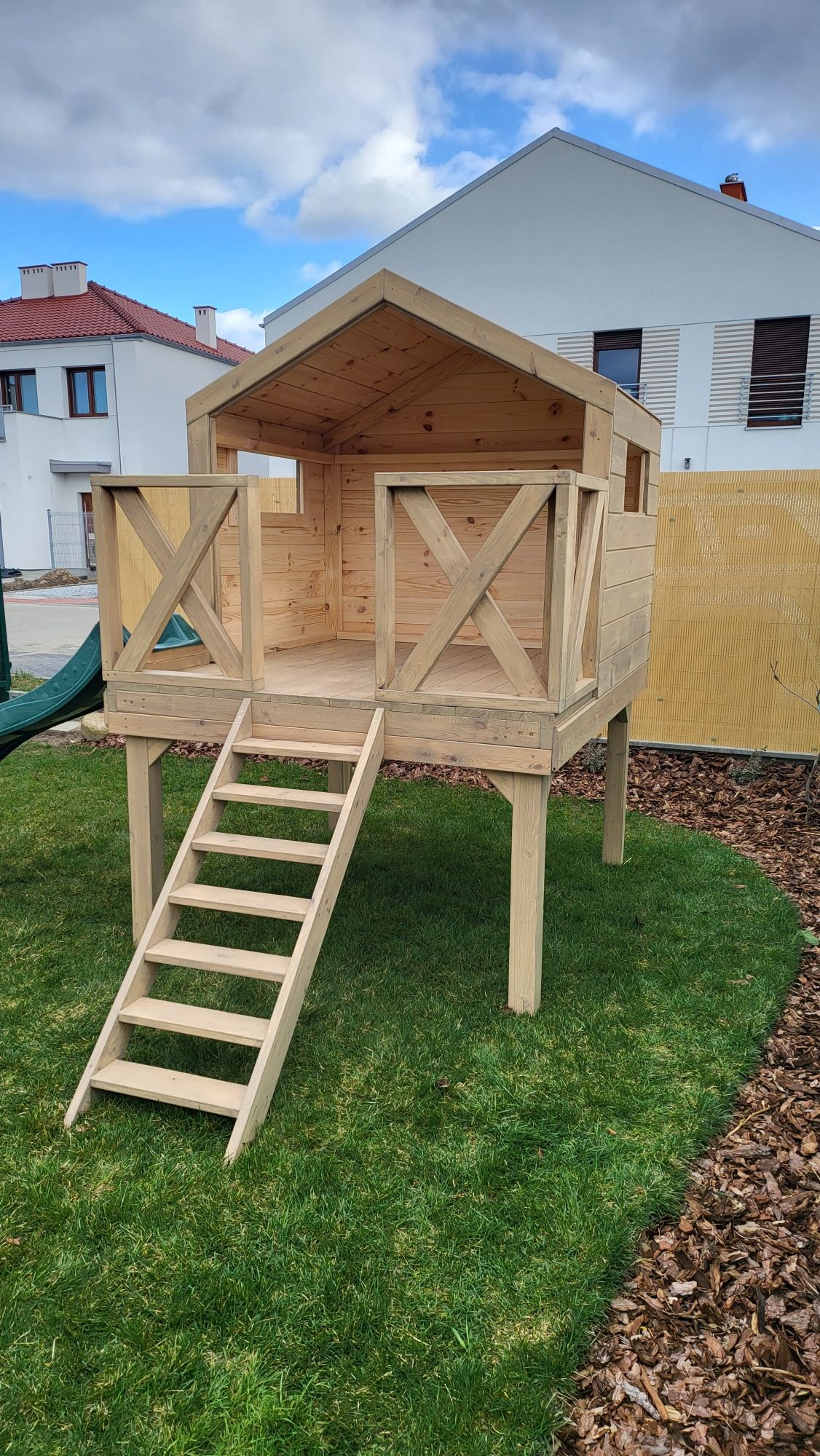 Drewniany Domek Ogrodowy dla dzieci Plac Zabaw WENUS 2