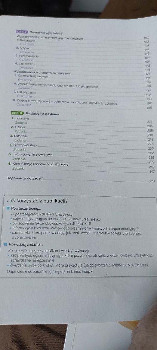 Egzamin 8 klasisty - repetytorium - język polski