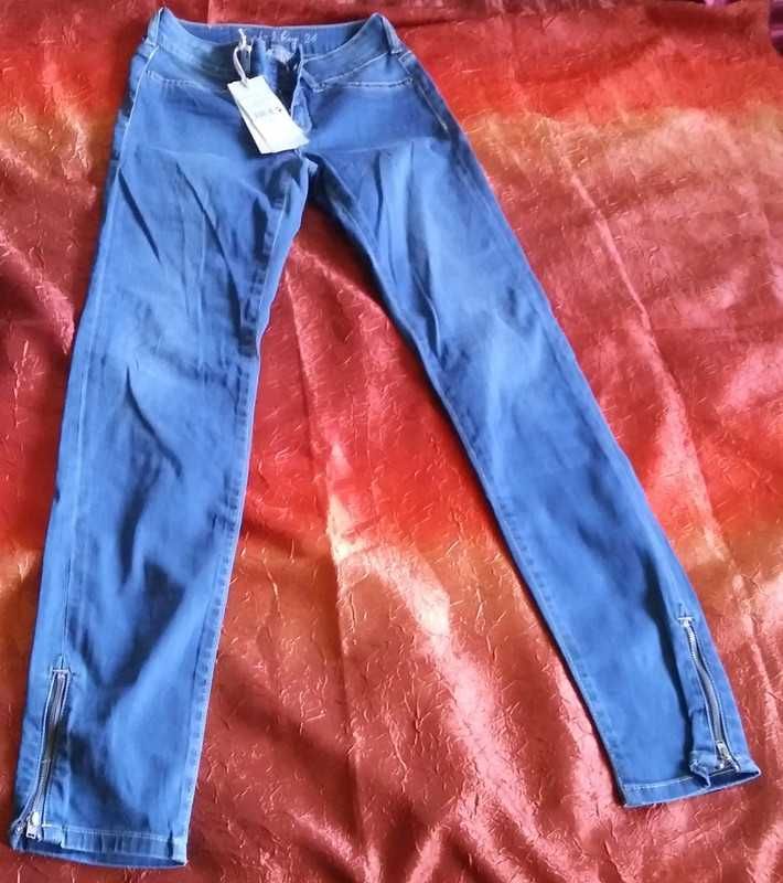 School Rag nowe niebieskie jeansy rurki rozm 24
