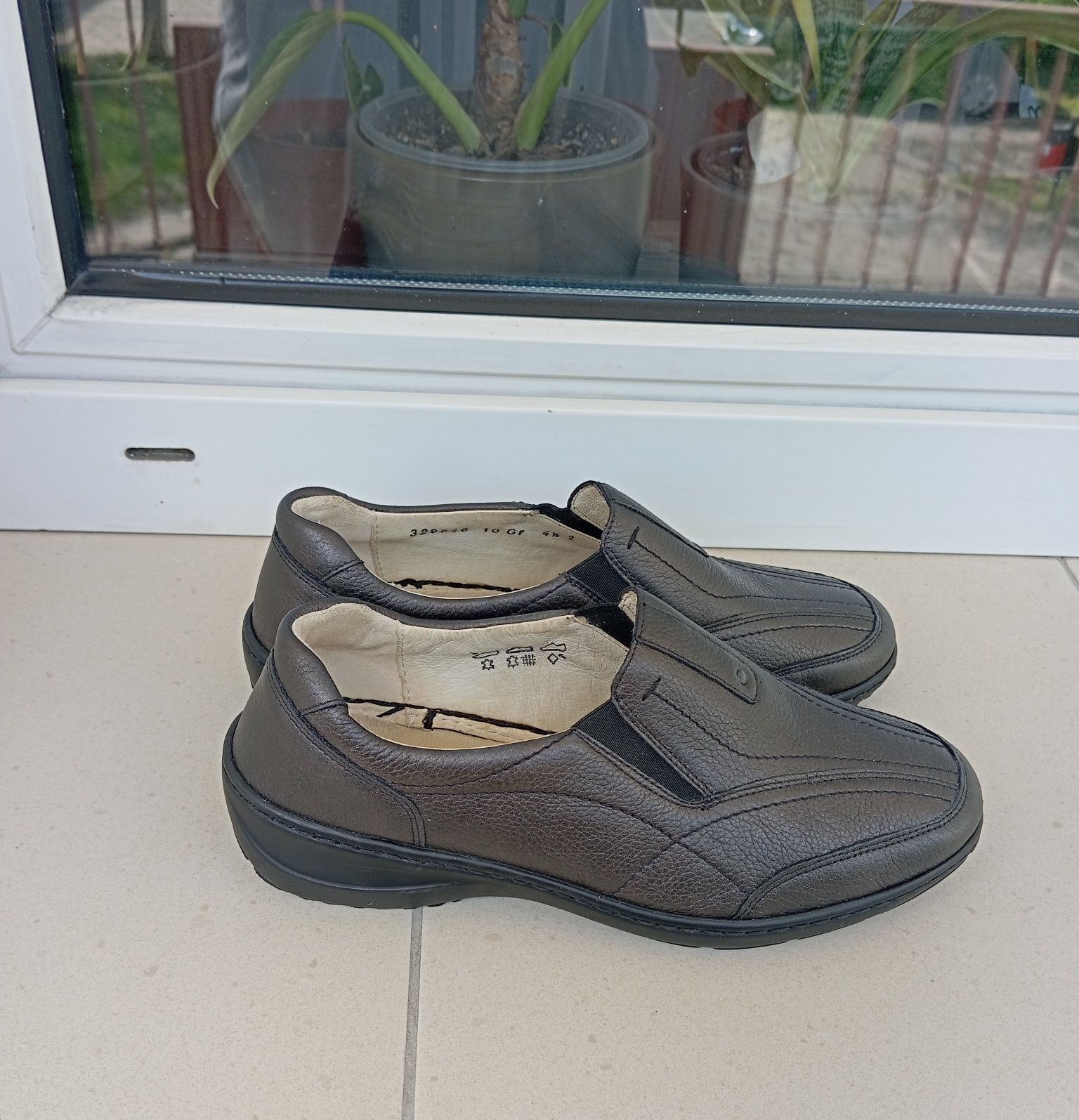 Czarne skórzane buty Waldlaufer, rozmiar 4,5 (37,5)