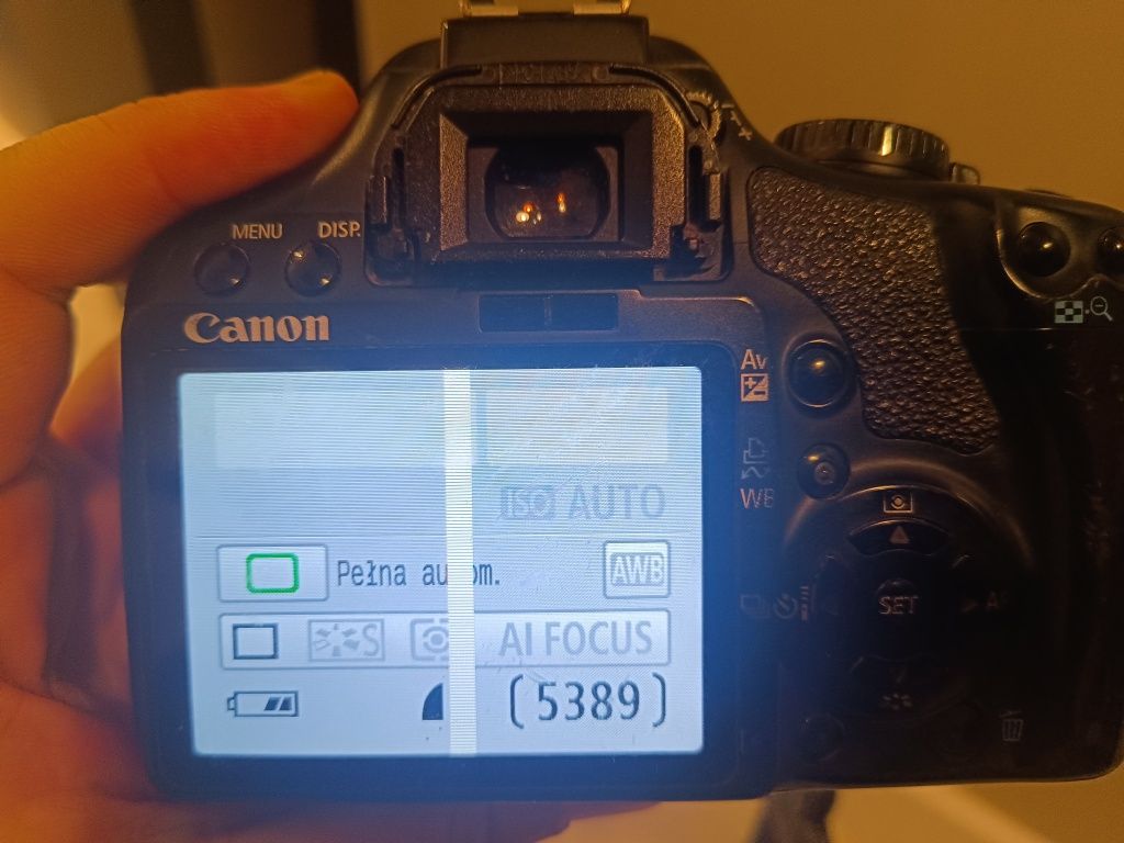 Aparat Canon 450D z obiektywem 18-55 IS