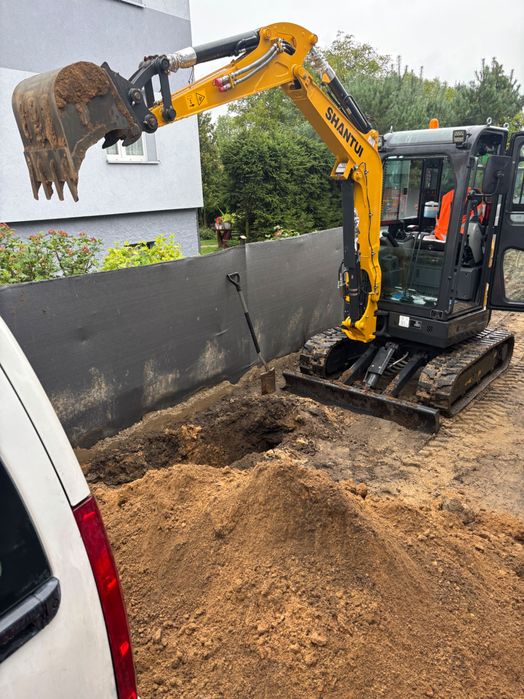 Usługi minikoparka niwelacja, drenaże , kopanie szamb, fundamentów