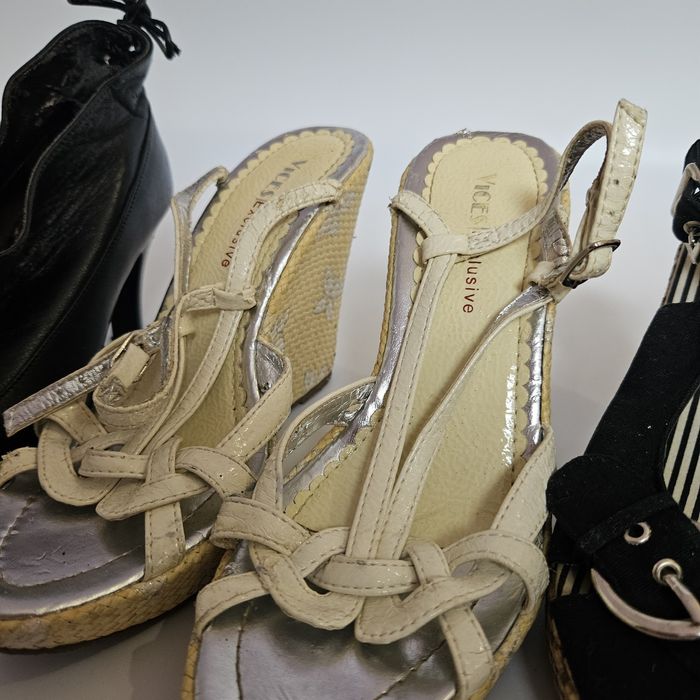 Buty damskie szpilki 36 letnie Sandałki na obcasie czarne