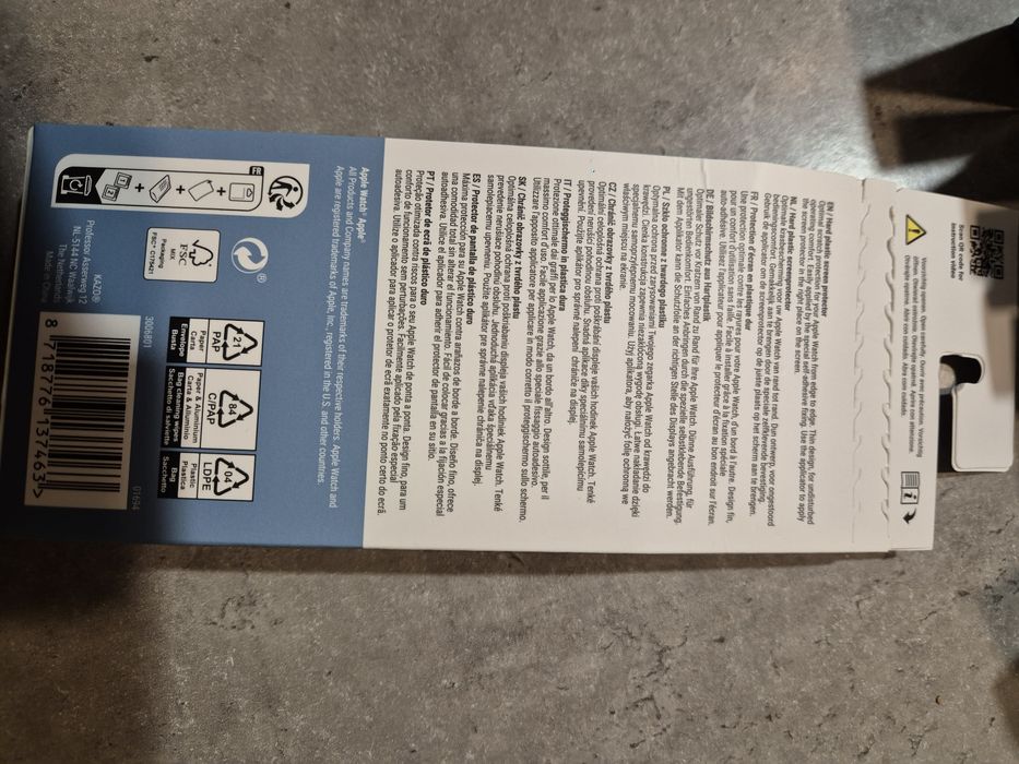 Szkło ochronne z twardego plastiku apple watch series 4/5/6/se   44 mm