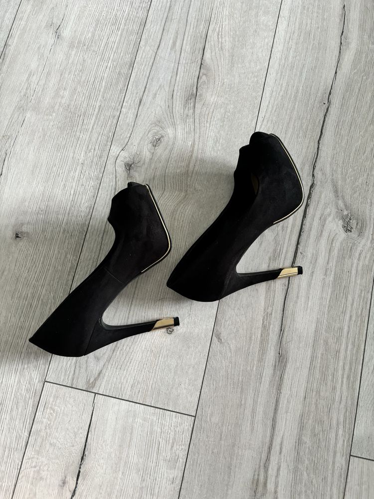 Szpilki platformy czółenka na szpilce open toe 37 NEW LOOK na obcasie